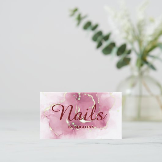 Nagel eleganten Typographie Visitenkarte 名刺 (スタンド正面)