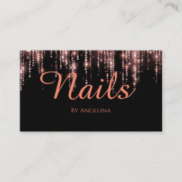 Nagel eleganten Typographie Visitenkarte 名刺