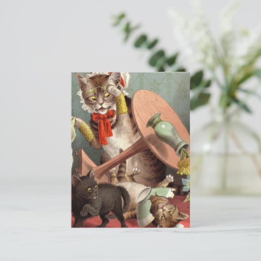 Naghty Catsはがき ポストカード (スタンド正面)