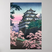 Nagoya Castle by Tsuchiya Koitsu ポスター (正面)
