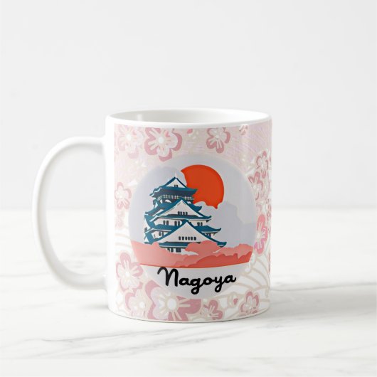 Nagoya ville du japon コーヒーマグカップ (左)