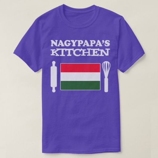 Nagypapa's Kitchen Hungarian Grandpa  Tシャツ (デザイン正面)