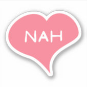 NAHラブハートビニールシール シール (正面)