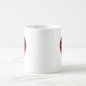 Nah Im Good Heart Red Plaid Funny Adult Anti Vale  コーヒーマグカップ (中央)