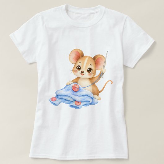 Nähmaus im Wolltraum Tシャツ (デザイン正面)