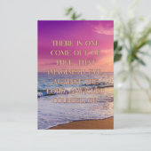 Nahum 1:11 KJVバイブル聖句キリスト教聖なる書物、 経典Pic カード (スタンド正面)