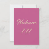 Nahum 1:11 KJVバイブル聖句キリスト教聖なる書物、 経典Pic カード (裏面)