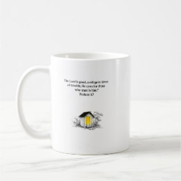 Nahum 1:7 Bible Verse Christian Mug コーヒーマグカップ