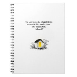 Nahum 1:7 Christian Scripture Notebook Journal ノートブック
