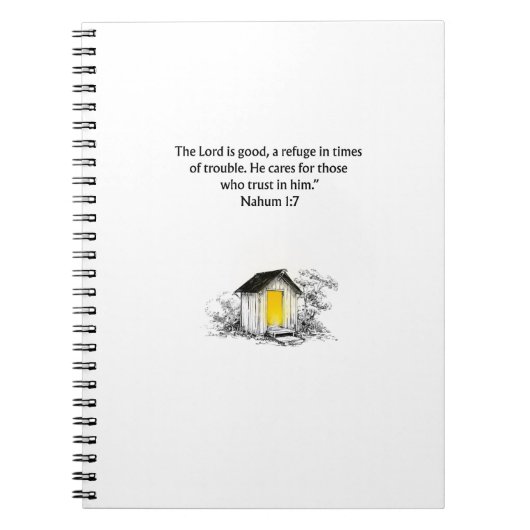 Nahum 1:7 Christian Scripture Notebook Journal ノートブック (正面)