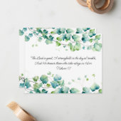 Nahum 1:7 English Burmese Ivy White Note Card ノートカード (正面/裏面インサイチュ)