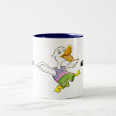 Nai Tebe Kachka Kopne! ウクライナの漫画のアヒルのマグ ツートーンマグカップ (中央)