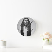 Naiche (d.1874)チリカワの最高指導者 ラウンド壁時計 (ホーム)