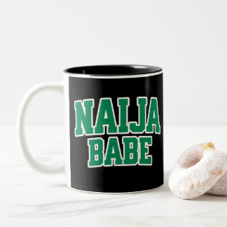Naija Babe — ナイジェリアの誇り ツートーンマグカップ