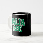 Naija Babe — ナイジェリアの誇り ツートーンマグカップ (正面左)