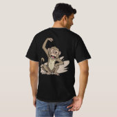 Naija Hustle Monkey T-Shirts - Destiny Quote  Tシャツ (裏面フル)