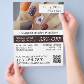 Nail Art, Nail Technician, Nail Salon Advertising チラシ (手)