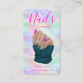 Nail Art Studio Stylish Opal Manicurist Artist 名刺 (正面)