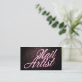 Nail artist business card 名刺 (スタンド正面)