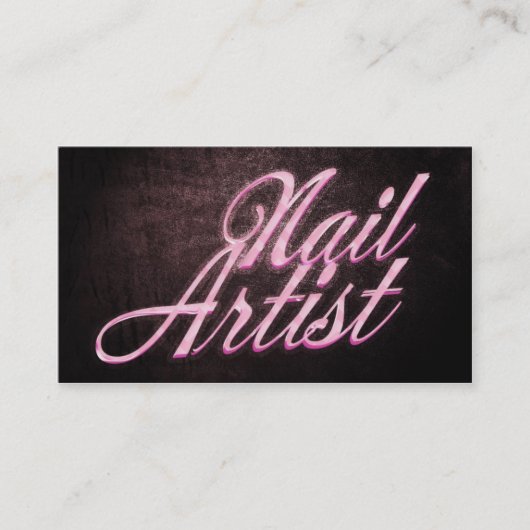 Nail artist business card 名刺 (正面)