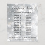 nail artist business personalized flyer チラシ (裏面)