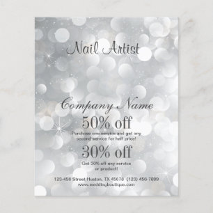 nail artist business personalized flyer チラシ