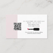 Nail Artist Client Appointment Card QR Code Logo 名刺 (裏面)