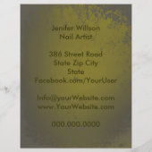 Nail Artist Discount Flyer チラシ (裏面)