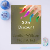 Nail Artist Discount Flyer チラシ (シングル)