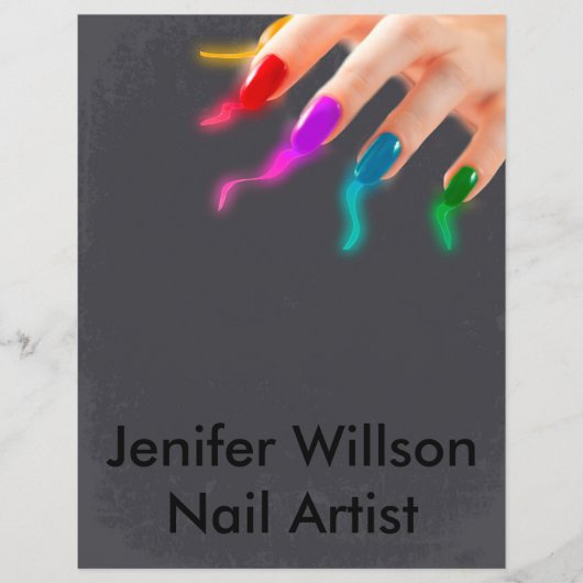 Nail Artist Flyer チラシ (正面)