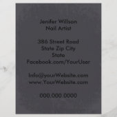 Nail Artist Flyer チラシ (裏面)