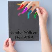 Nail Artist Flyer チラシ (手)