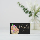 Nail Artist & Manicurist Modern Salon Style 名刺 (スタンド正面)