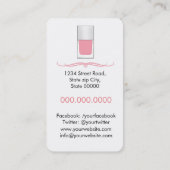 Nail Artist / Nail Polish 名刺 (裏面)