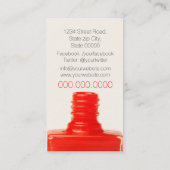 Nail Artist / Nail Polish 名刺 (裏面)