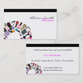 Nail Artist / Nail Polish circle 名刺 (正面/裏面)