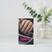 Nail Artist Photo Business Card 名刺 (スタンド正面)