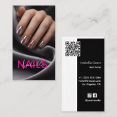 Nail Artist Photo Business Card 名刺 (正面/裏面)