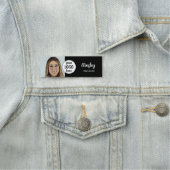  Nail Artist Photo Logo Black White 名札 (インサイチュ)