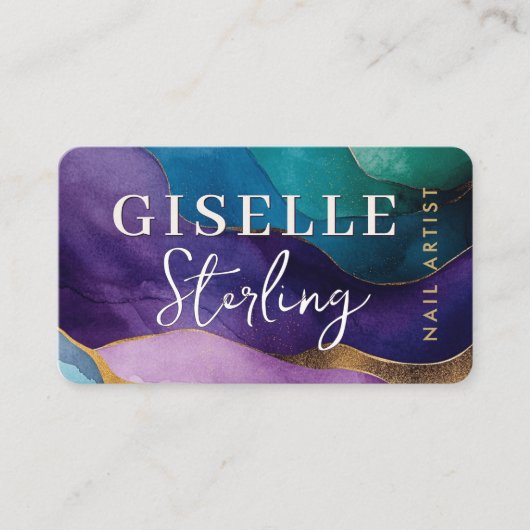 Nail Artist Purple 名刺 (正面)