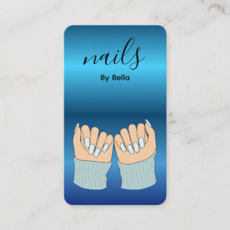 Nail Artist QR Code Business Card 名刺