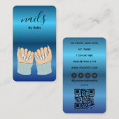 Nail Artist QR Code Business Card 名刺 (正面/裏面)