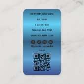Nail Artist QR Code Business Card 名刺 (裏面)