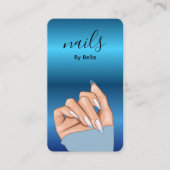 Nail Artist QR Code Business Card 名刺 (正面)