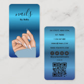 Nail Artist QR Code Business Card 名刺 (正面/裏面)