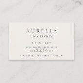 Nail Artist Salon Appointment Card 名刺 (裏面)