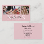  Nail Artist Studio Photo Typography 名刺 (正面/裏面)