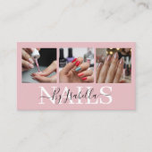  Nail Artist Studio Photo Typography 名刺 (正面)