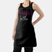 Nail Artist Technician Modern Typography Apron エプロン (インサイチュ)