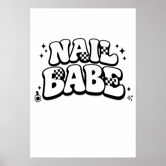 Nail Babe Printable Digital Download ポスター (正面)
